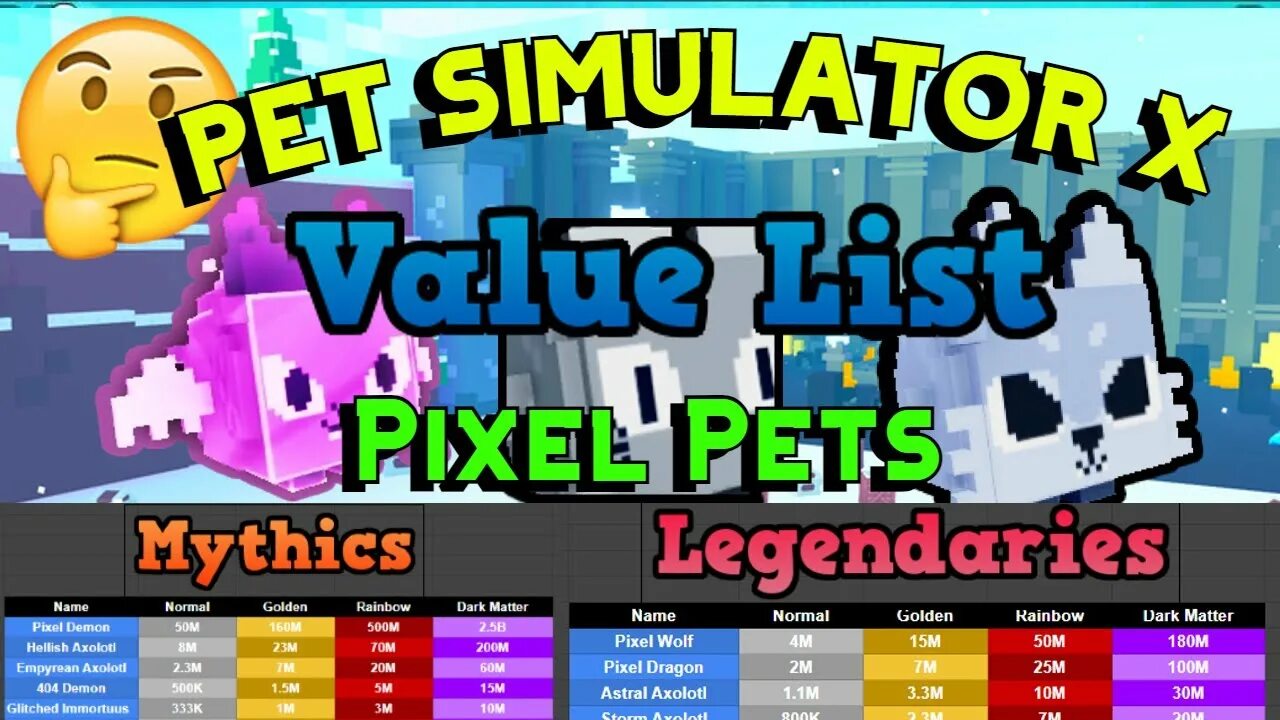 Pet SIM value. Value list Pet SIM. Pet SIM X value list 2022. Pet SIM X value Pets 2023. Cosmic pet 99