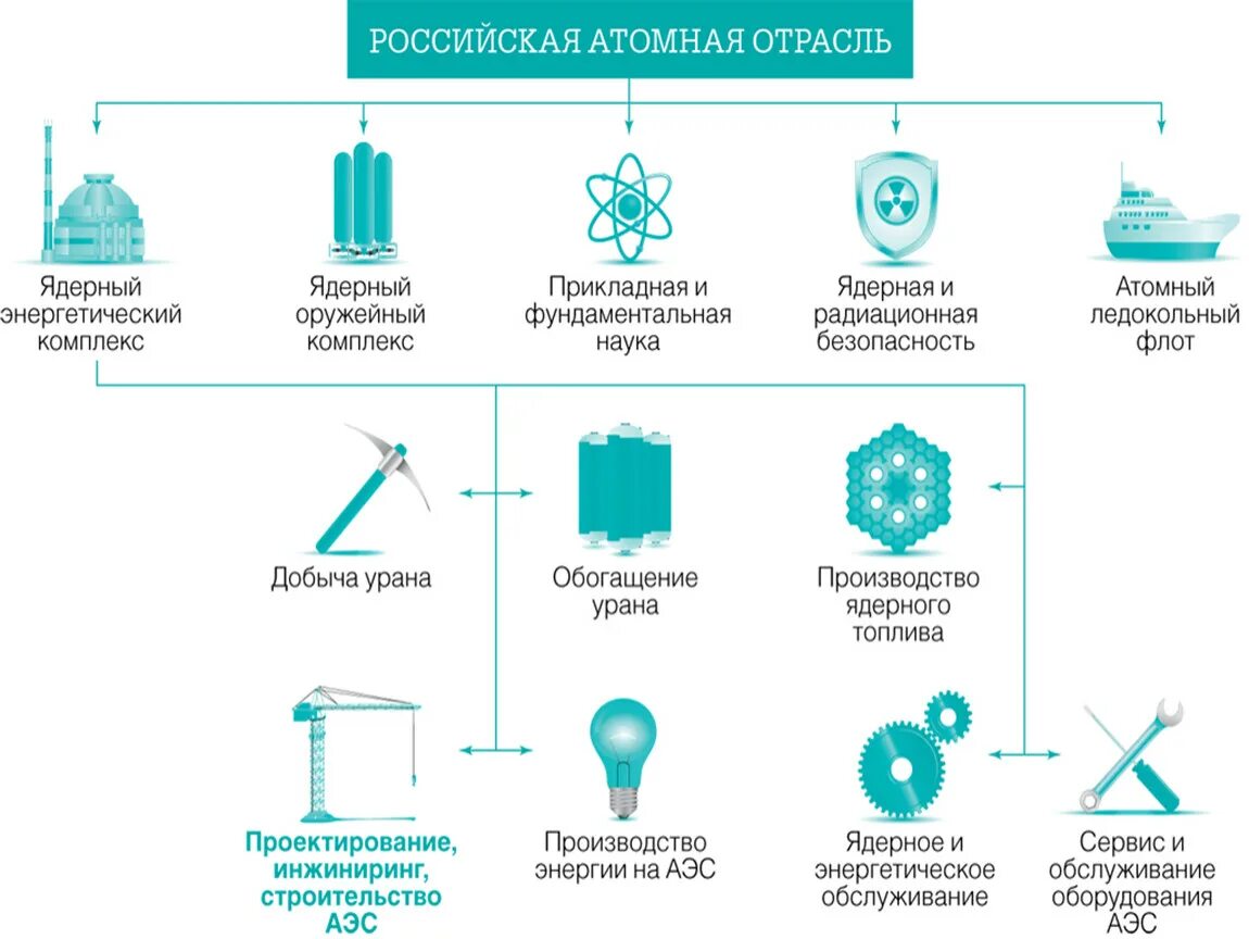 Экспорт аэс. Структура атомной промышленности в России схема. Структура атомной отрасли России. Атомная отрасль в РФ. Атомные отрасли промышленности.