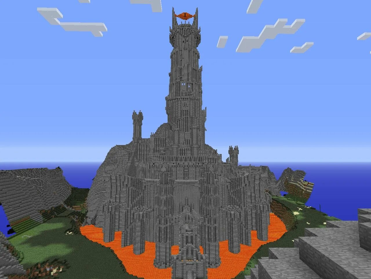 12. Barad-dur map. Башня саурона в майнкрафт. 2. Дурс майнкрафт.