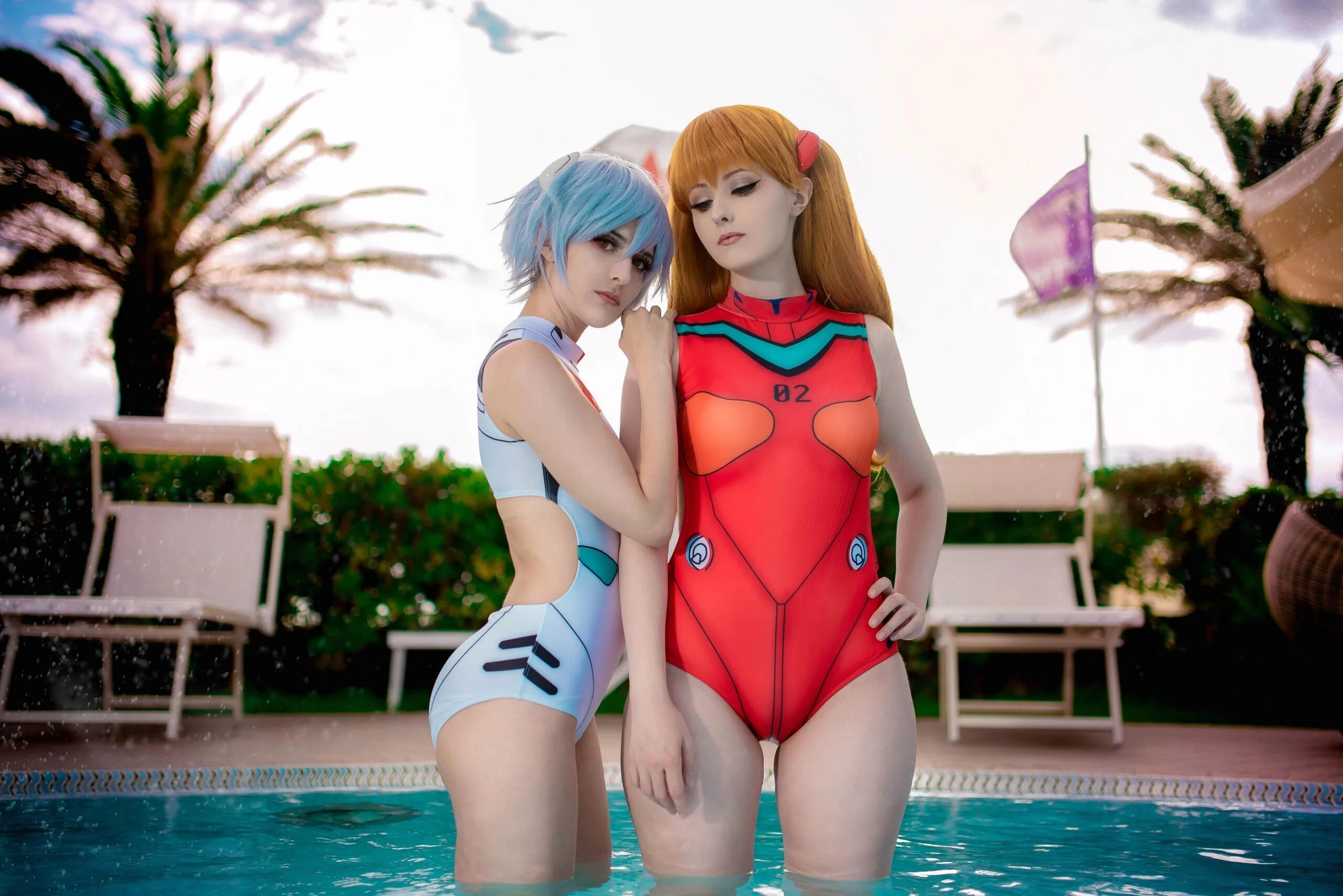 Cosplay swimsuit. Alya zaharova косплей. саша холланд косплей. asuka cosplay саша холланд рей аянами. рей евангелион.