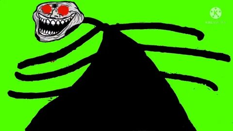 Троллфейс на зеленом фоне