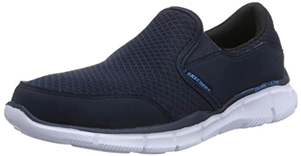 Кроссовки без шнурков. Skechers мужские Equalizer. Слипоны мужские Skechers Equalizer-persistent. 216271-NVY Skechers. Кроссовки скетчерс мужские без шнурков.