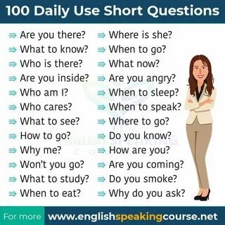 English questions and answers
