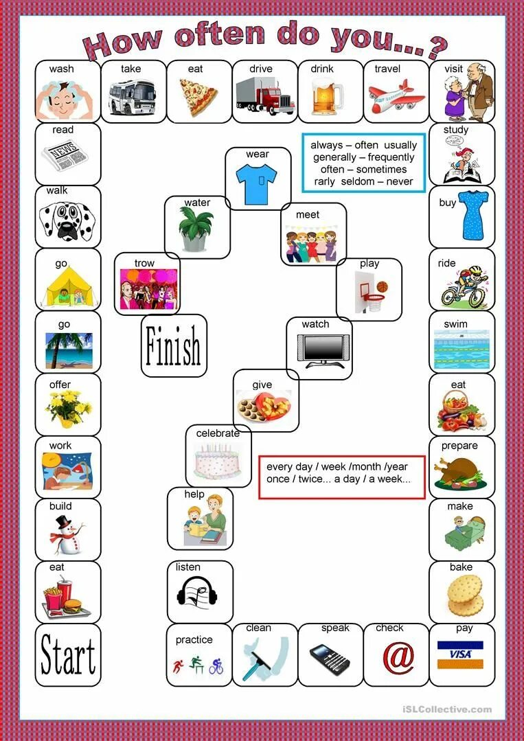 How often do you like. Adverbs of frequency board game for kids. how often board game. adverbs of frequency board game. adverbs of frequency games.