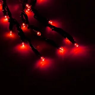 Новогодняя гирлянда красного цвета