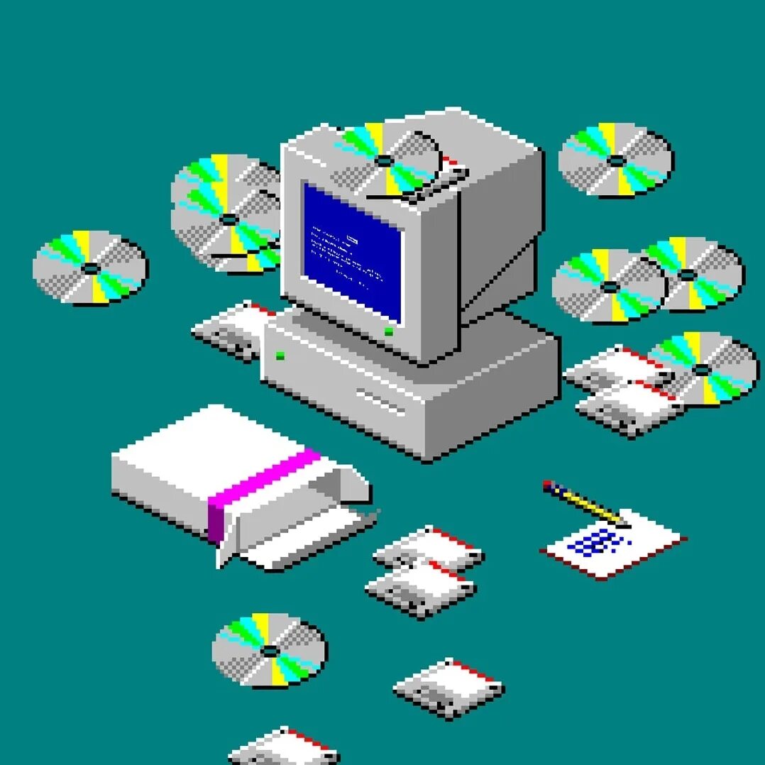 Пиксельный компьютер. Компьютерная пиксельная Графика. Windows 95 компьютер. ПК пиксель арт.