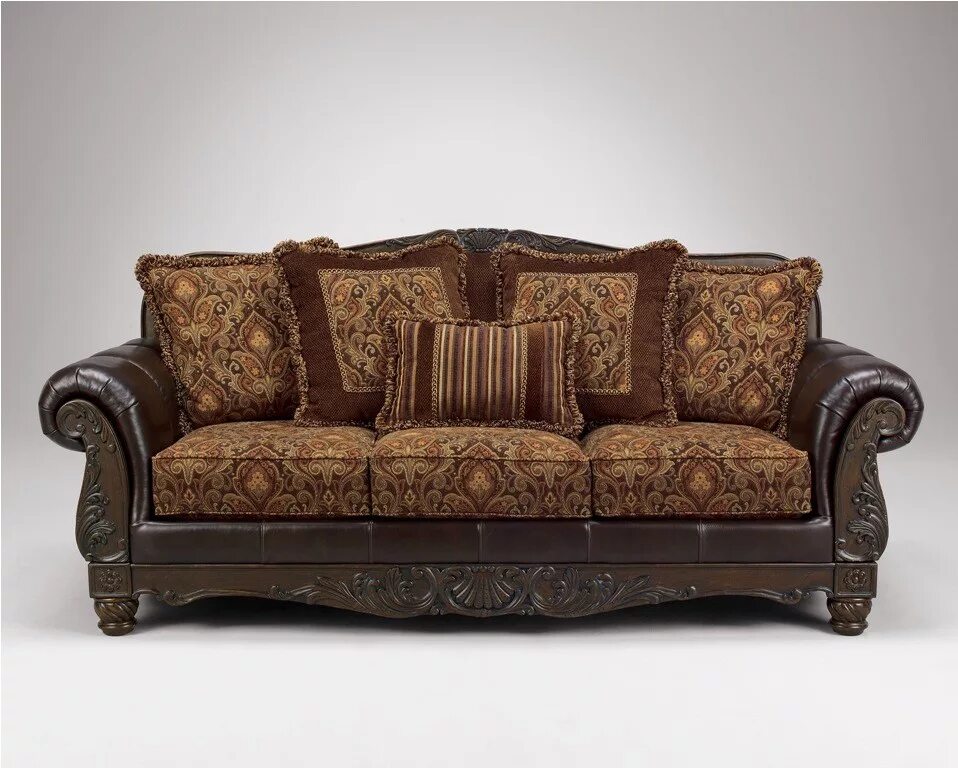 Диван трюфель. Американская мебель эшли. Комбинированные диваны. Классический диван. Диван угловой антивандальная ткань.