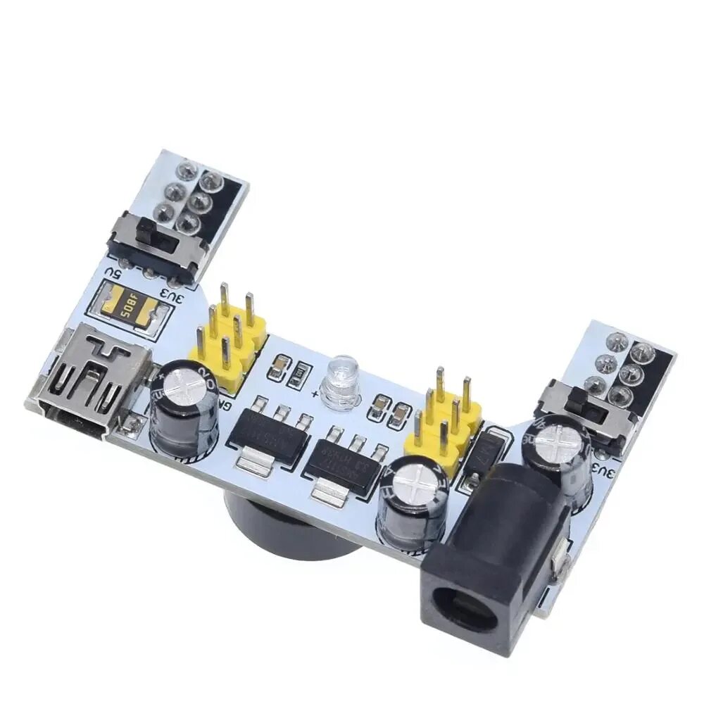 Модуль 102. Модуль питания для breadboard mb-102. модуль питания breadboard power supply mb102. mb102. блок питания макетной платы 5 в /3,3 это.