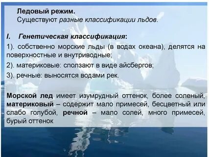 Типы льда
