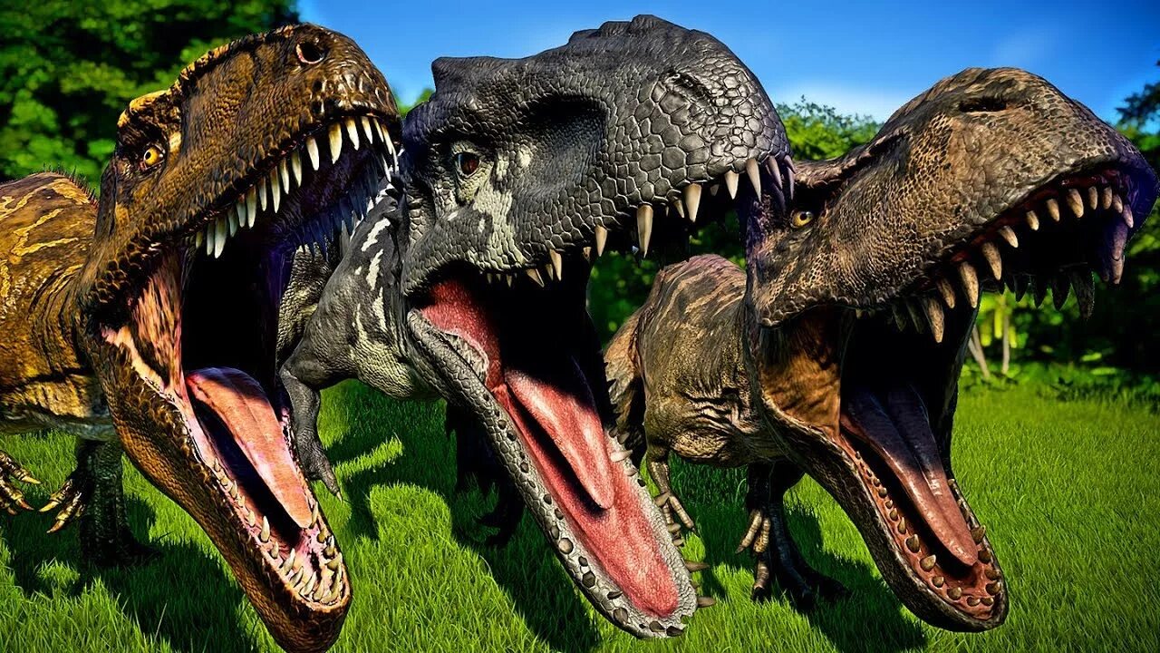 Гигантозавр рекс. Тираннозавр и гигантозавр jurassic world. гигантозавр против тиранозавра мир юрского периода 3. гиганотозавр jurassic world evolution. гигантозавр и индоминус рекс.