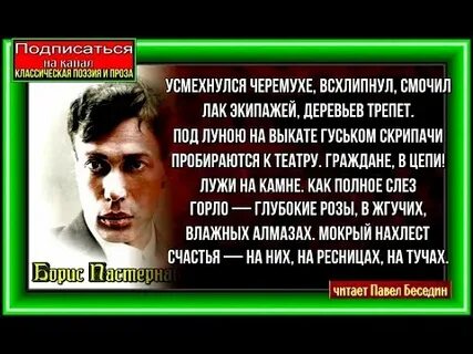 Пастернак дождь