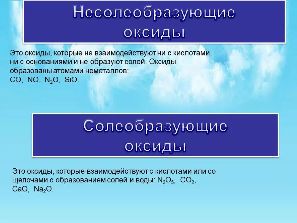 Несолеобразующие оксиды. Не соли образующие оксиды. Несолеобразующие оксиды реагируют с основаниями. Несолеобразующие оксиды взаимодействуют с.