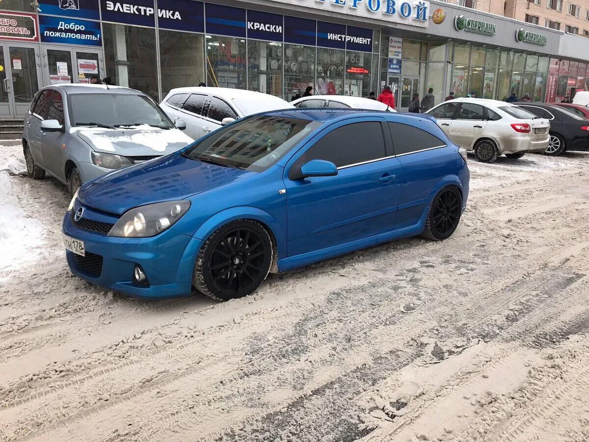 Opel Astra OPC 2008. Astra OPC H 2008 синяя Steich 2.