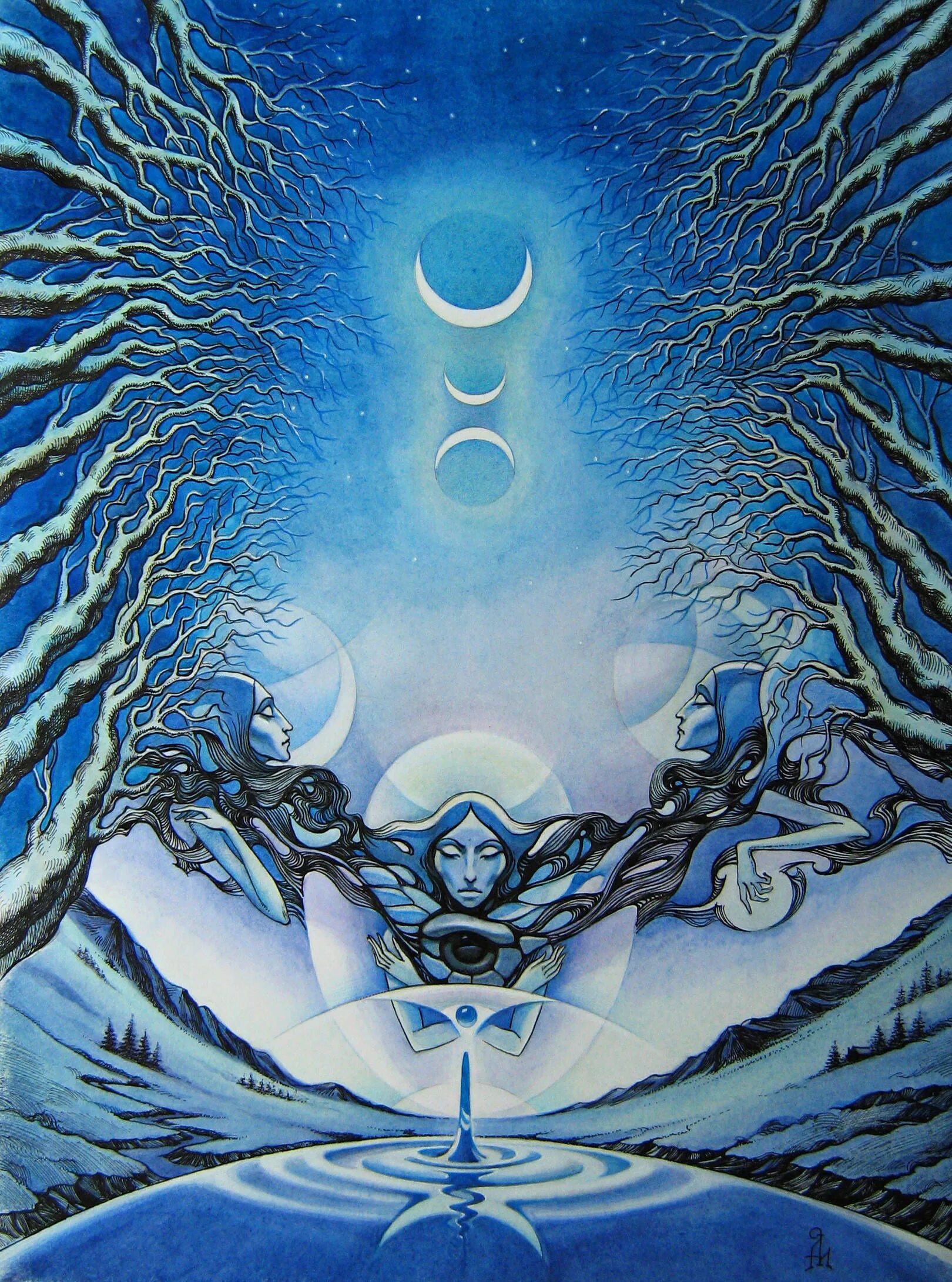 22 декабря зимнее солнцестояние. 12 дней после нового года эзотерика. третий день нового года. сказочный новогодний фон. магия первых 12 дней нового года.