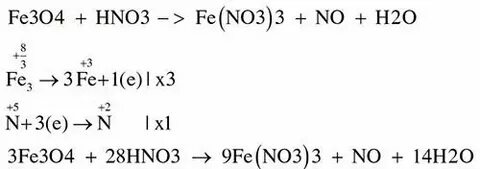 Fe no3 3 коэффициент