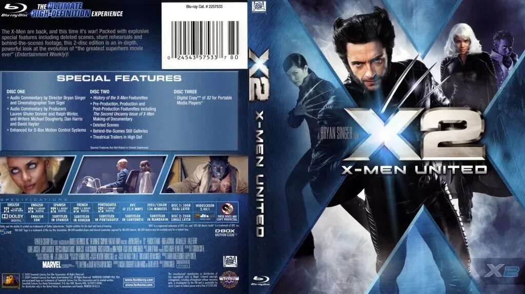 Диск 2 икс. X2 (2003) blu-ray cover. x2 united blu ray. x-men 2003 blu ray. люди икс 2 (dvd).