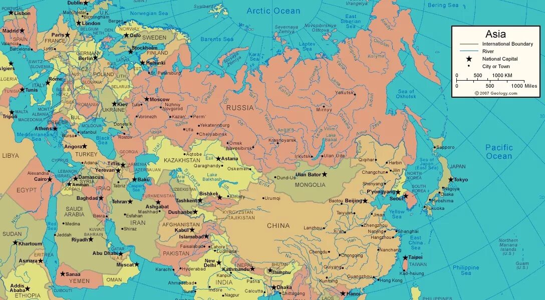 Города европа азия на карте. Карта европы и азии со странами крупно на русском. Политическая карта евразии. Евразия граница между европой и азией. Карта государств евразии.