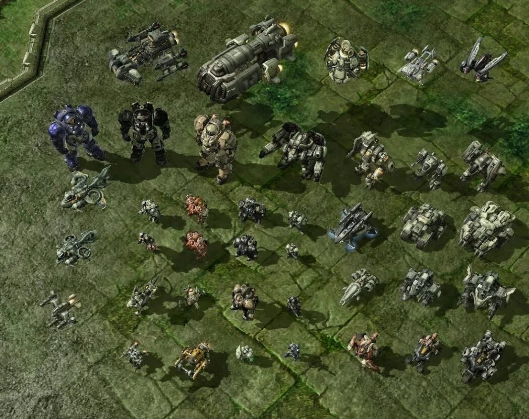 Юниты терранов из STARCRAFT 2. РТС старкрафт 2 юниты. Старкатф 2 АРМИ теранов. Старкрафт 2 армия терранов. Unit ii