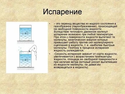 Промежутки в жидком состоянии
