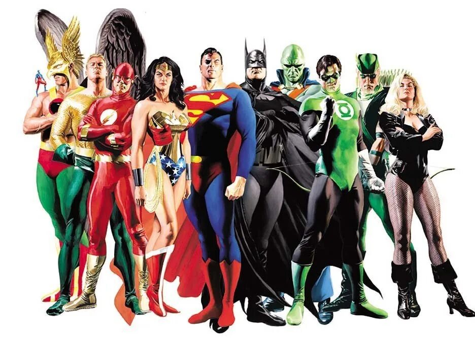 Супер насмешка. Лига справедливости Алекс Росс. Супергерои лига справедливости. Картинки супергероев. Популярные герои.