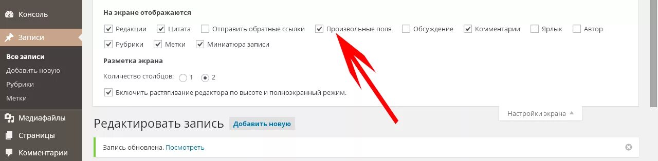 Метатеги в вордпресс. Метки ключевые слова. WORDPRESS произвольные записи без заголовка. Консоль вордпресс отображается некорректно. Метка на мониторе