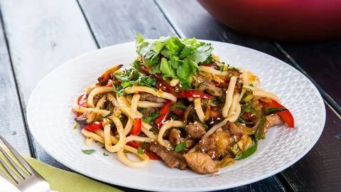 Лапша удон с мясом