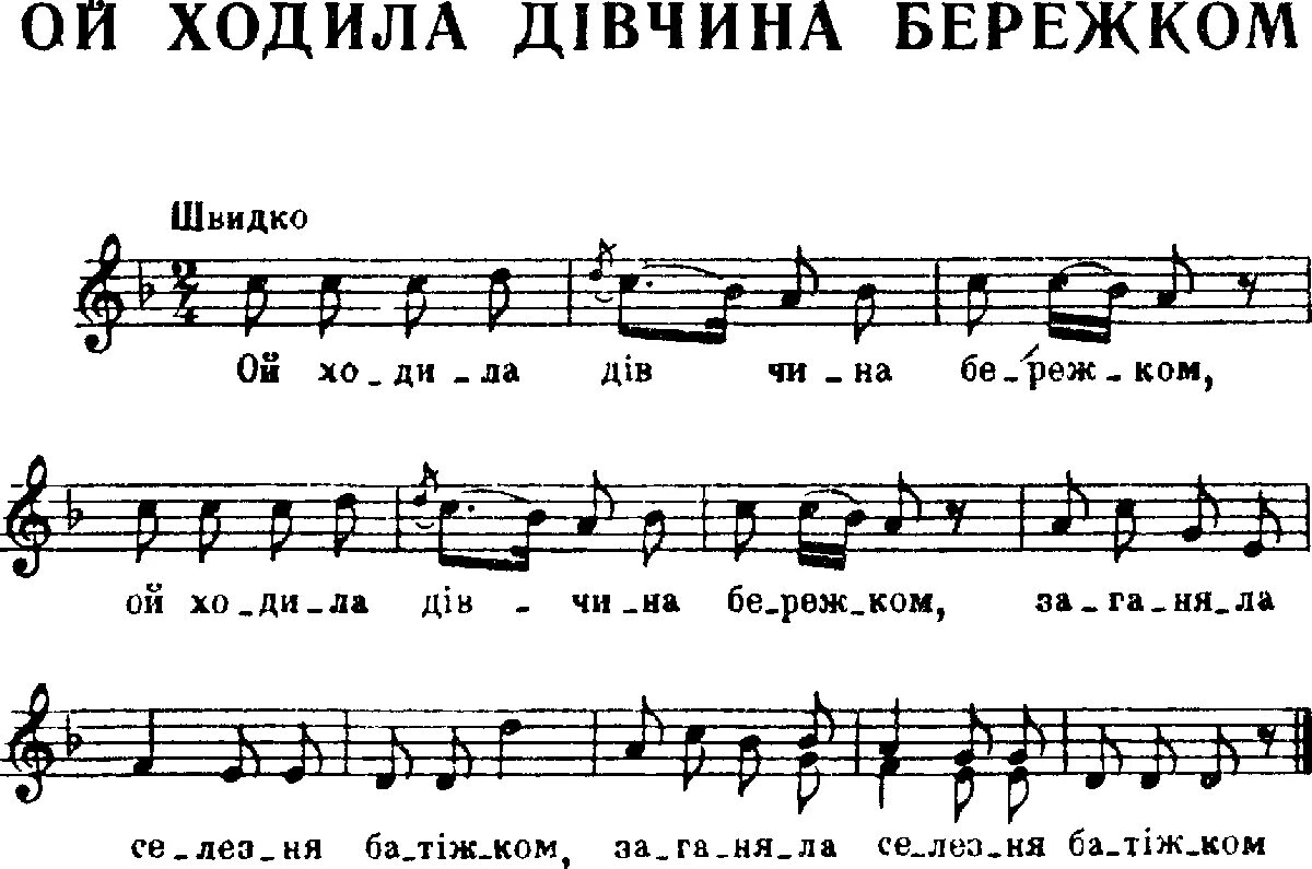 Песня бережок текст. Украинская песня Ноты. Украинские народные песни Ноты. Ой ты дивчина Ноты для фортепиано. Ноты баян Ой у гаю при Дунаю.