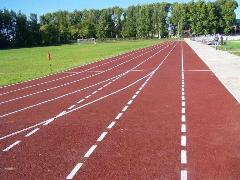 Легкоатлетическая беговая дорожка. Гаревая дорожка. Дорожки из резиновой крошки. Беговая дорожка на стадионе. Гаревая дорожка.
