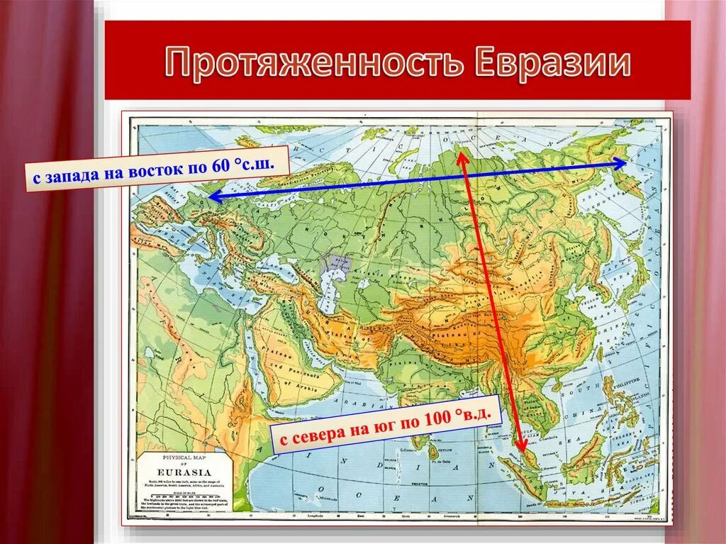 Крайняя южная точка евразии координаты. Протяженность Евразии с севера на Юг и с Запада на Восток. Протяженность материка Евразия. Протяженность материка Евразия с Запада на Восток. Протяжённость материка Евразии с севера на Юг и с Запада на Восток.