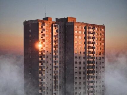 Why does the tower block loom so large in post-Soviet-era photography? 