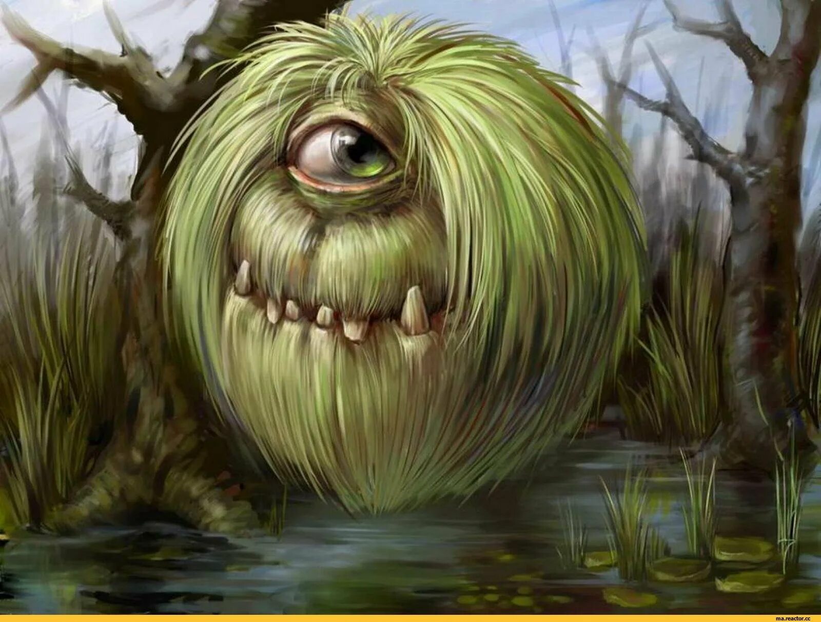 Страшное чудо. Странные места. Злой дух леса. Страшные кусты. Необычные стволы деревьев.