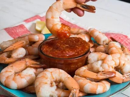 Как едят королевские креветки