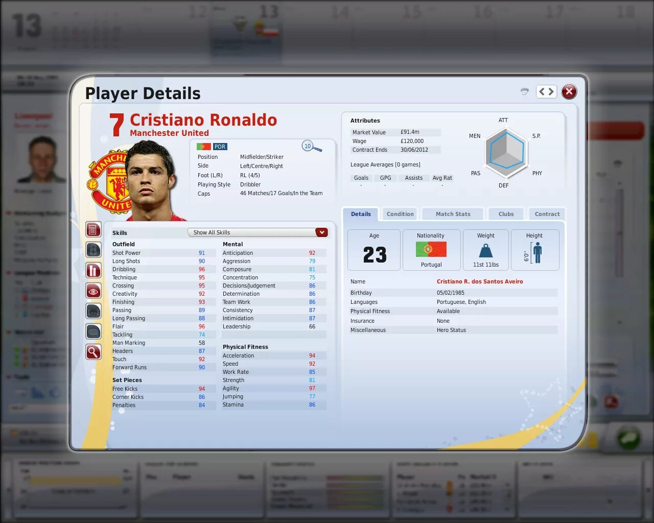 Player details. ФИФА менеджер 09. FIFA Manager 2009. FIFA Manager 2006. FIFA Manager 2024.