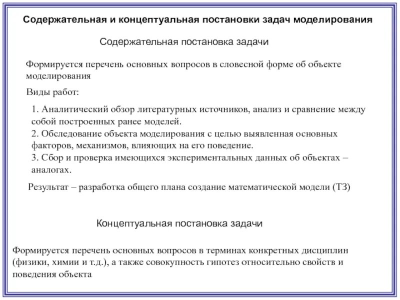 Содержательное моделирование