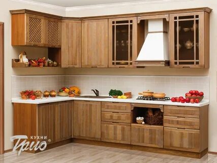 Кухонный гарнитур недорого из массива дерева