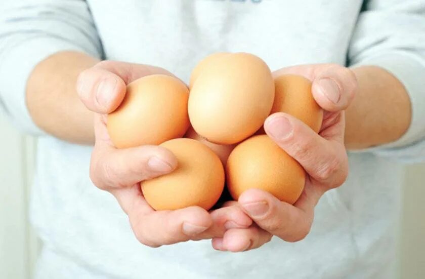 Сырое яйцо. Польза яиц. Учёные и яйцо. Три яйца.
