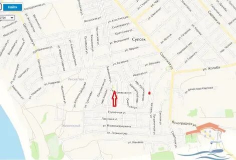 Супсех краснодарский на карте
