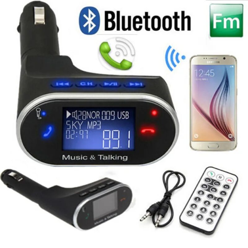 Bluetooth говорю. Громкая связь fm трансмиттер mp3 для автомобиля. Автомобильный fm трансмиттер с ЖК экраном. ФМ блютуз трансмиттер и aux. Wireless fm Transmitter q5.