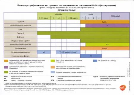 Региональный календарь профилактических