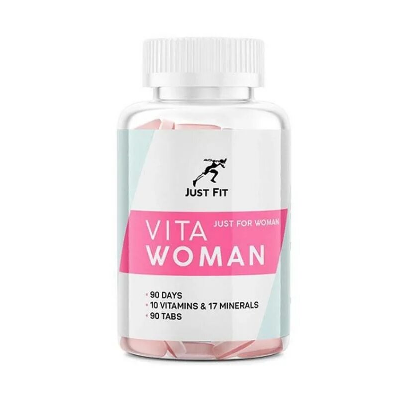 Just Fit Vita man (90 табл). Спортивные витамины для женщин Vita women. Лучшие минеральные комплексы для женщин