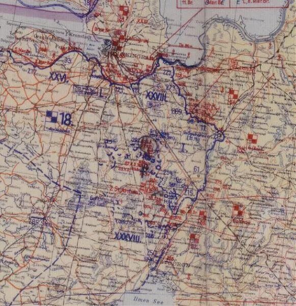 Отдельные позиции обороны 2-й ударной армии. Боевое лен обл. Зона обороны 64 армии. 2 Ударная армия карта.