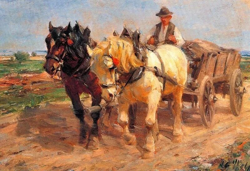 Радов телега. Лошади в живописи. картина повозка. лошади картины художников. телега живопись.