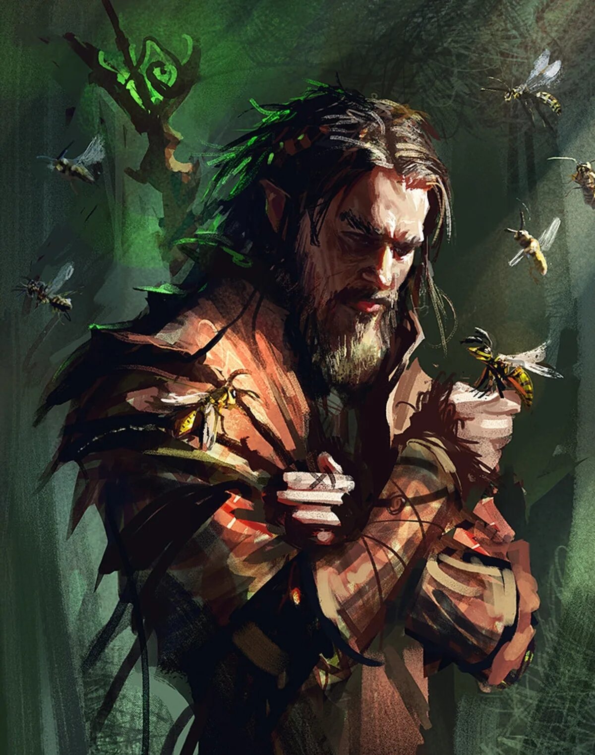 Лесная эльфийка вархаммер. Друид воин днд. Эльф друид арт днд. Молодой друид днд. Эльф колдун днд.