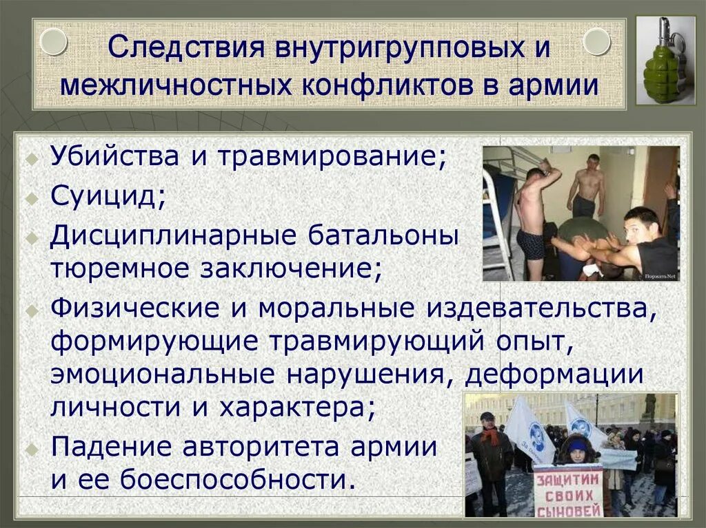 Конфликты в воинских коллективах. Профилактика конфликтов в воинском коллективе. Предупреждение межличностных конфликтов. Межличностные конфликты в воинском коллективе.