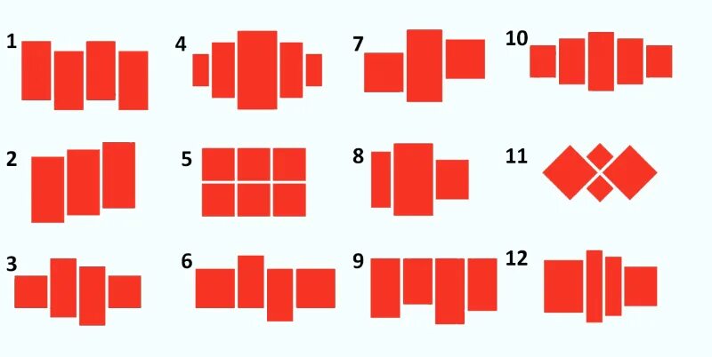 Схемы модульных картин. Схемы расположения модульных картин. Схема расположения картин на стене. Варианты расположения модульных картин.