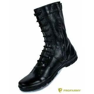 Ботинки кожаные с высокими берцами