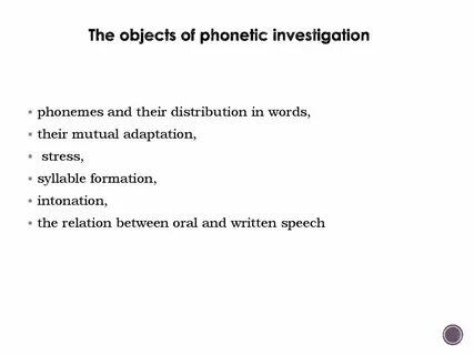 The object of their