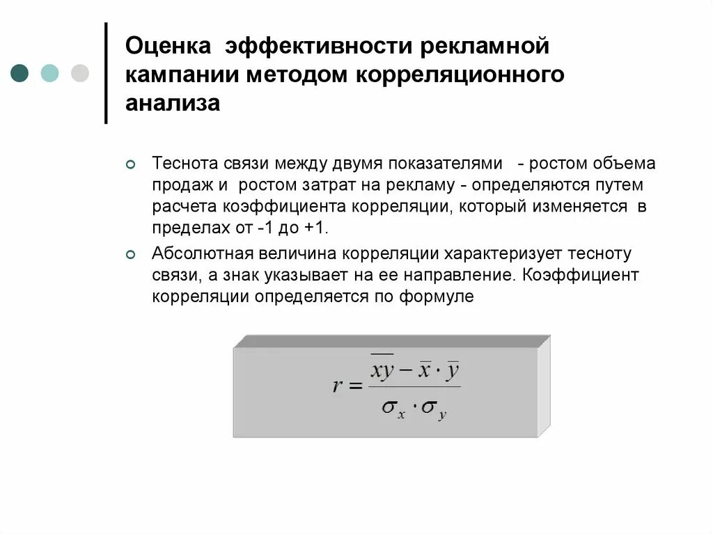 Анализ эффективности рекламы