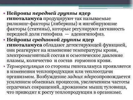 Ядра передней группы гипоталамуса