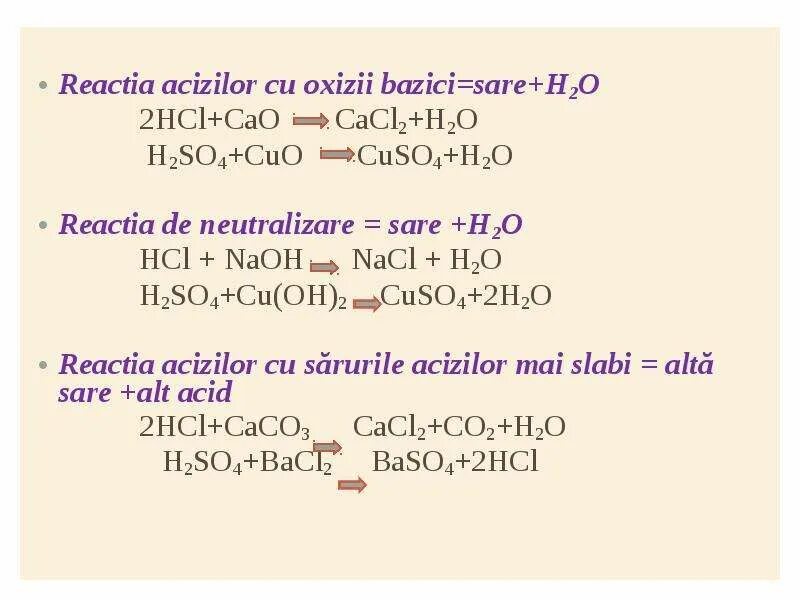 Cuso hci. Oxizii bazici. Acizi. CAOHCL фото. Neutralizare.